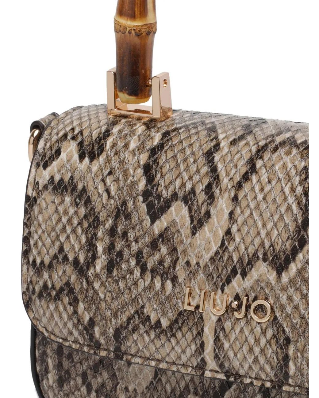 Liu Jo White Python-Pattern Tote Bag
