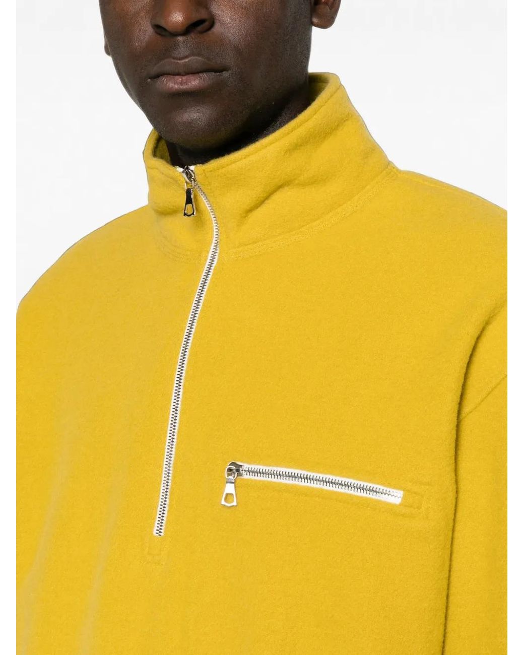 Rier Yellow Fleece Wool Sweater