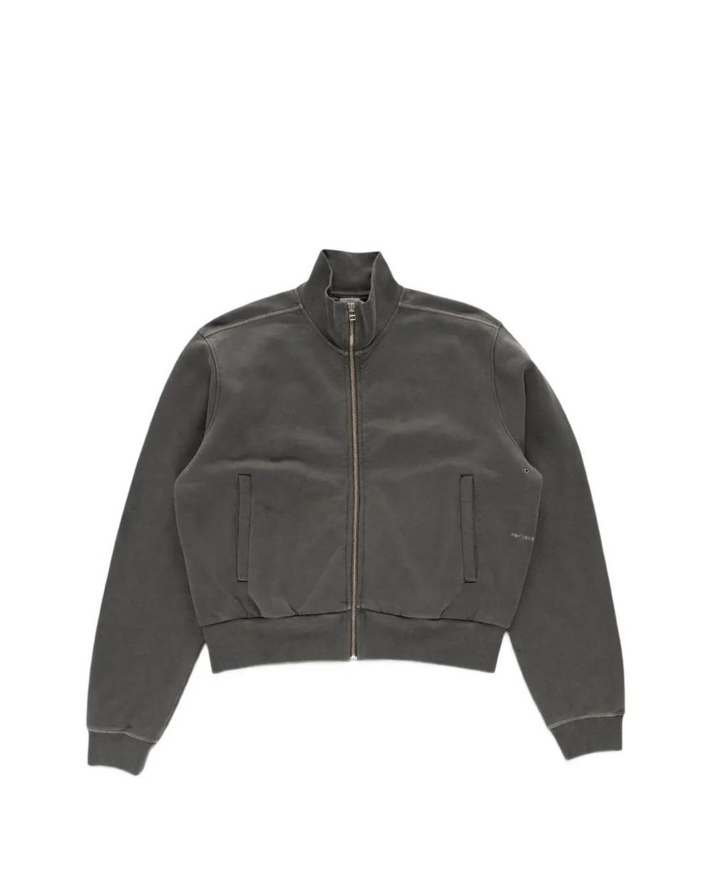 Pop Trading Co. Gray Full-Zip Sweater