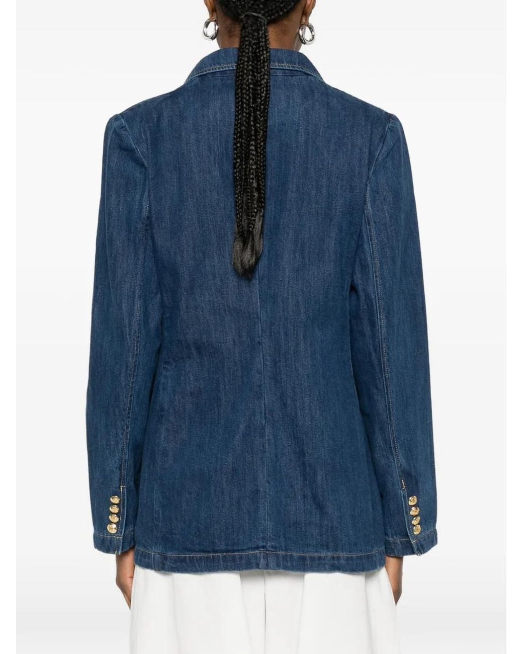 Ralph Lauren Blue Double-Breasted Denim Jacket