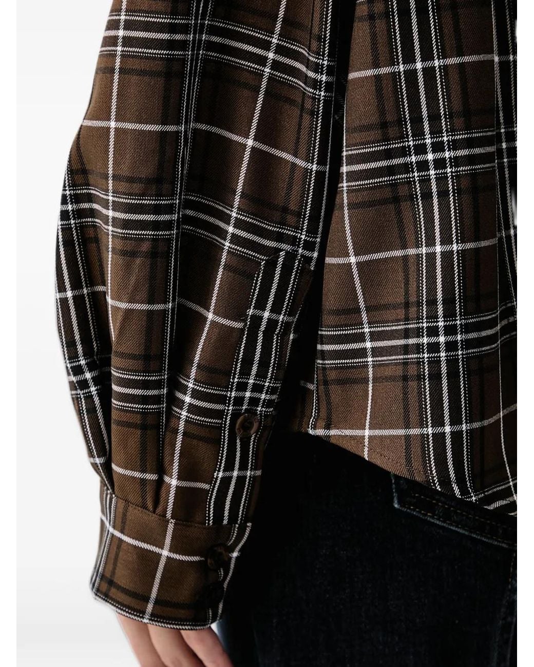 Gestuz Black Gzaleya Check-Print Shirt