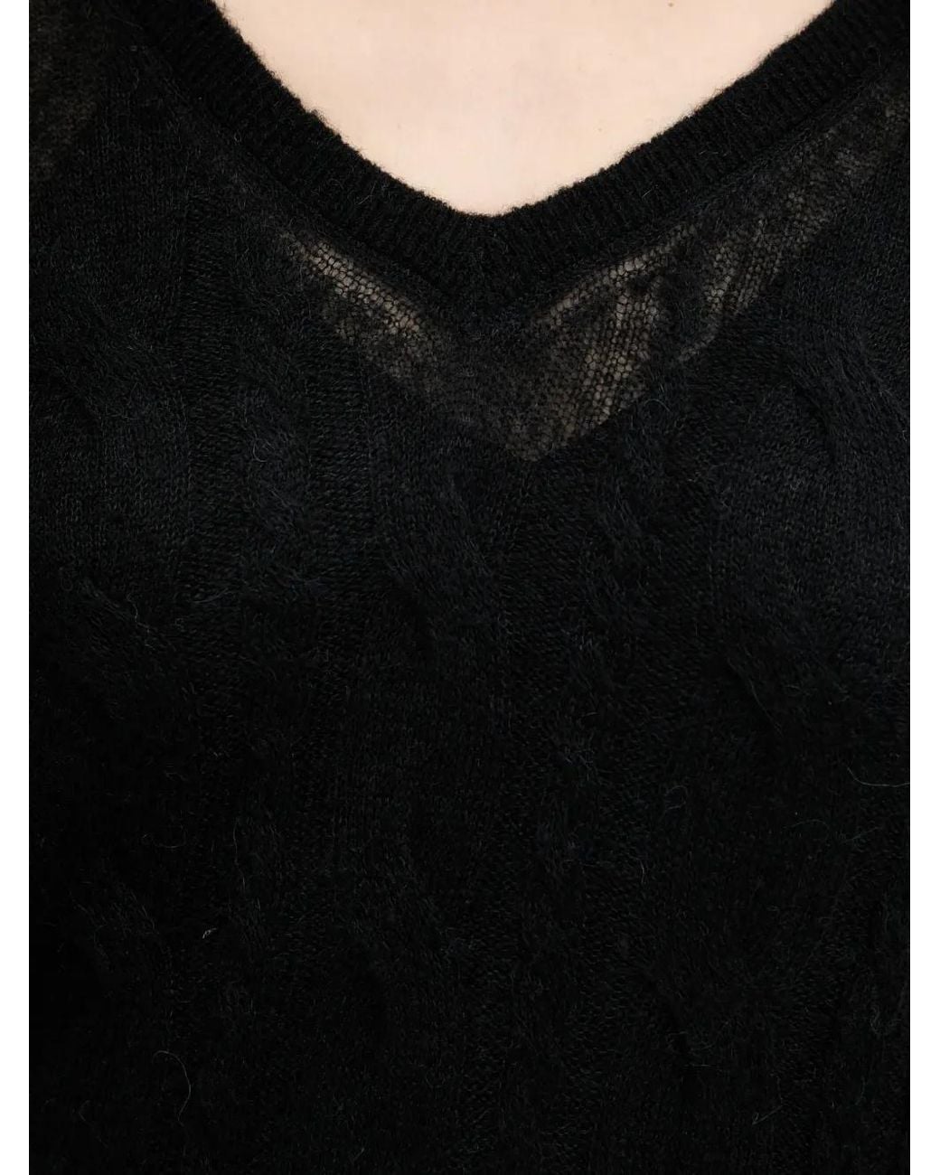 Guess Black V-Neck Sweater