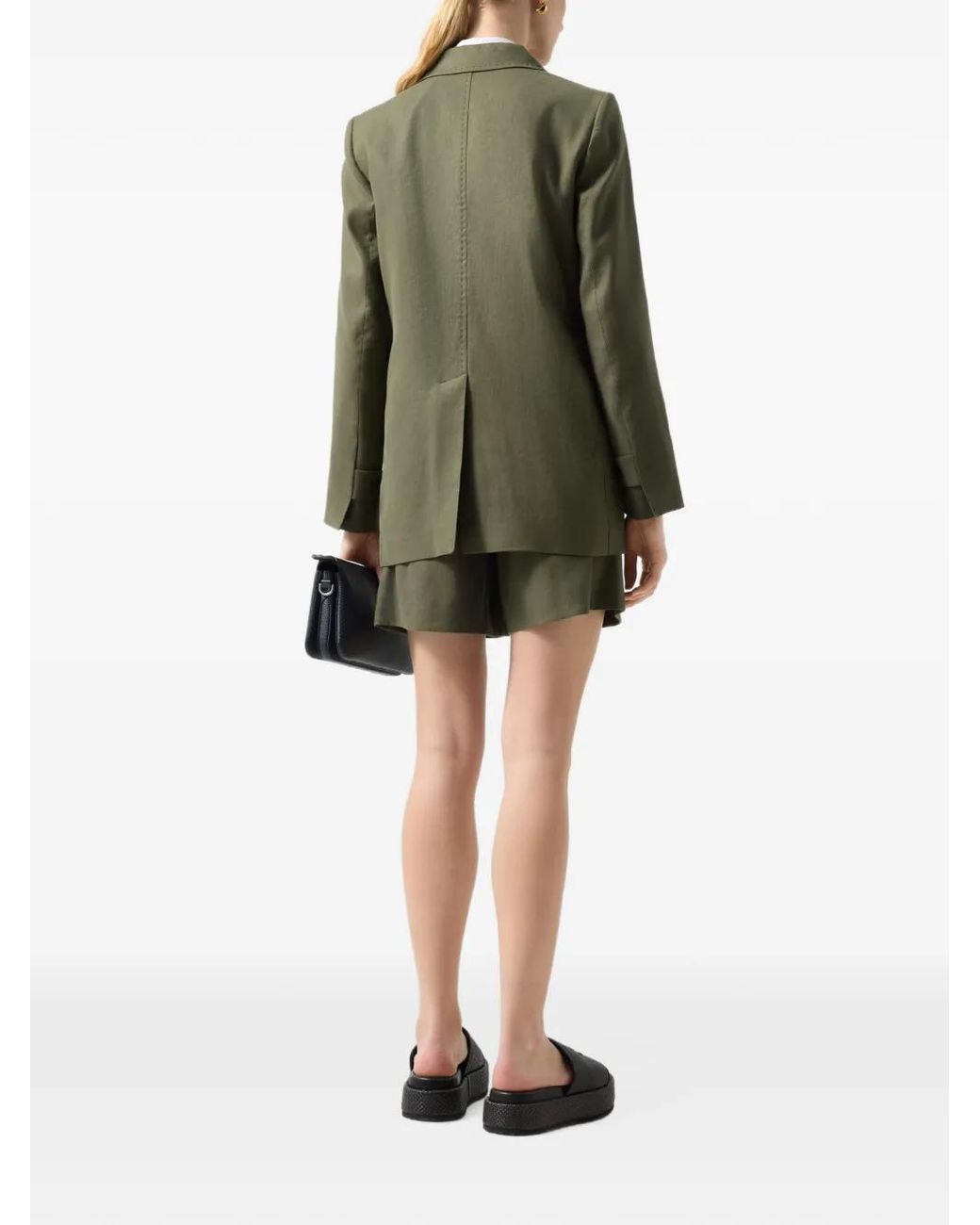 Bogner Green Hillary Double-Breasted Blazer