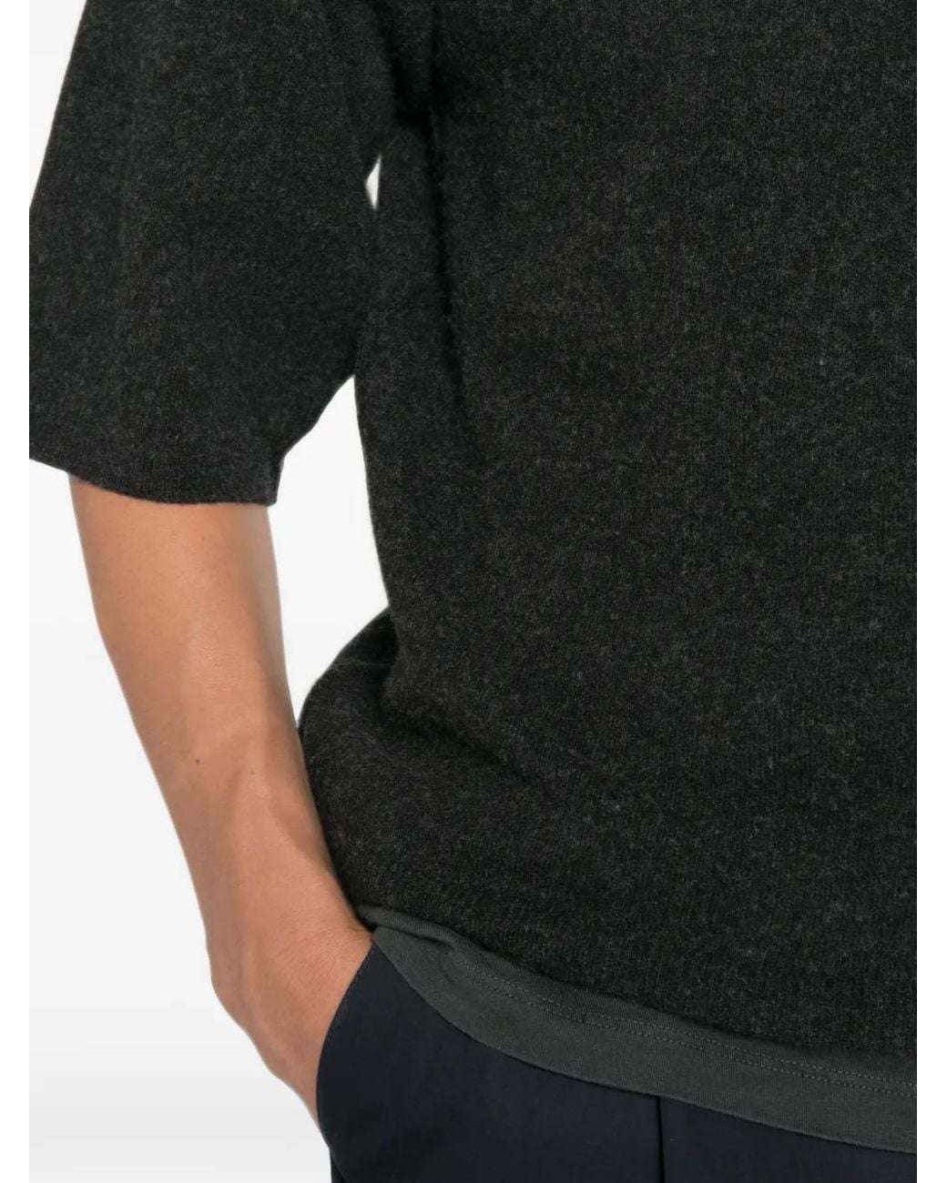 Sofie D'Hoore Black Short-Sleeve Crew-Neck Sweater