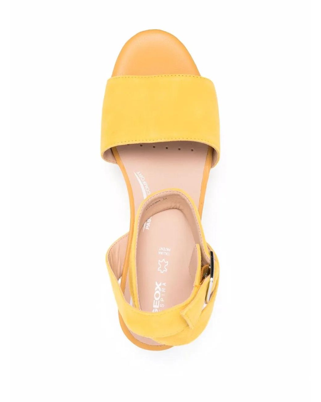 Geox Metallic Lipari Woven Wedge Sandals