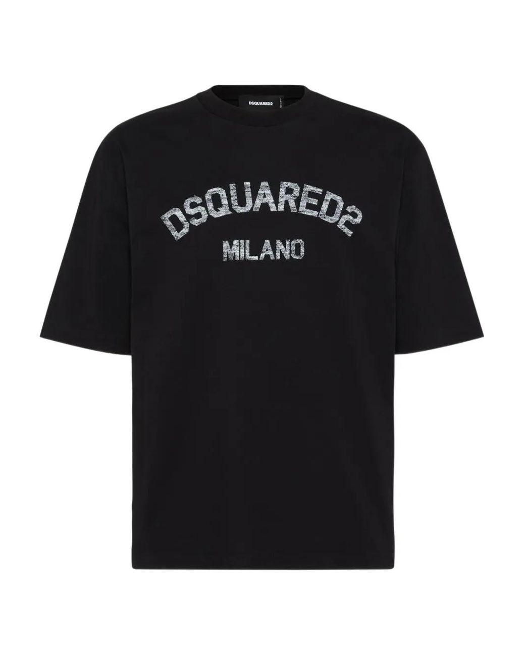 DSquared² Black Cotton T-Shirt for men