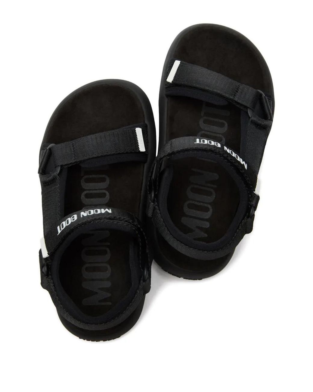 Moon Boot Black Super Sandals