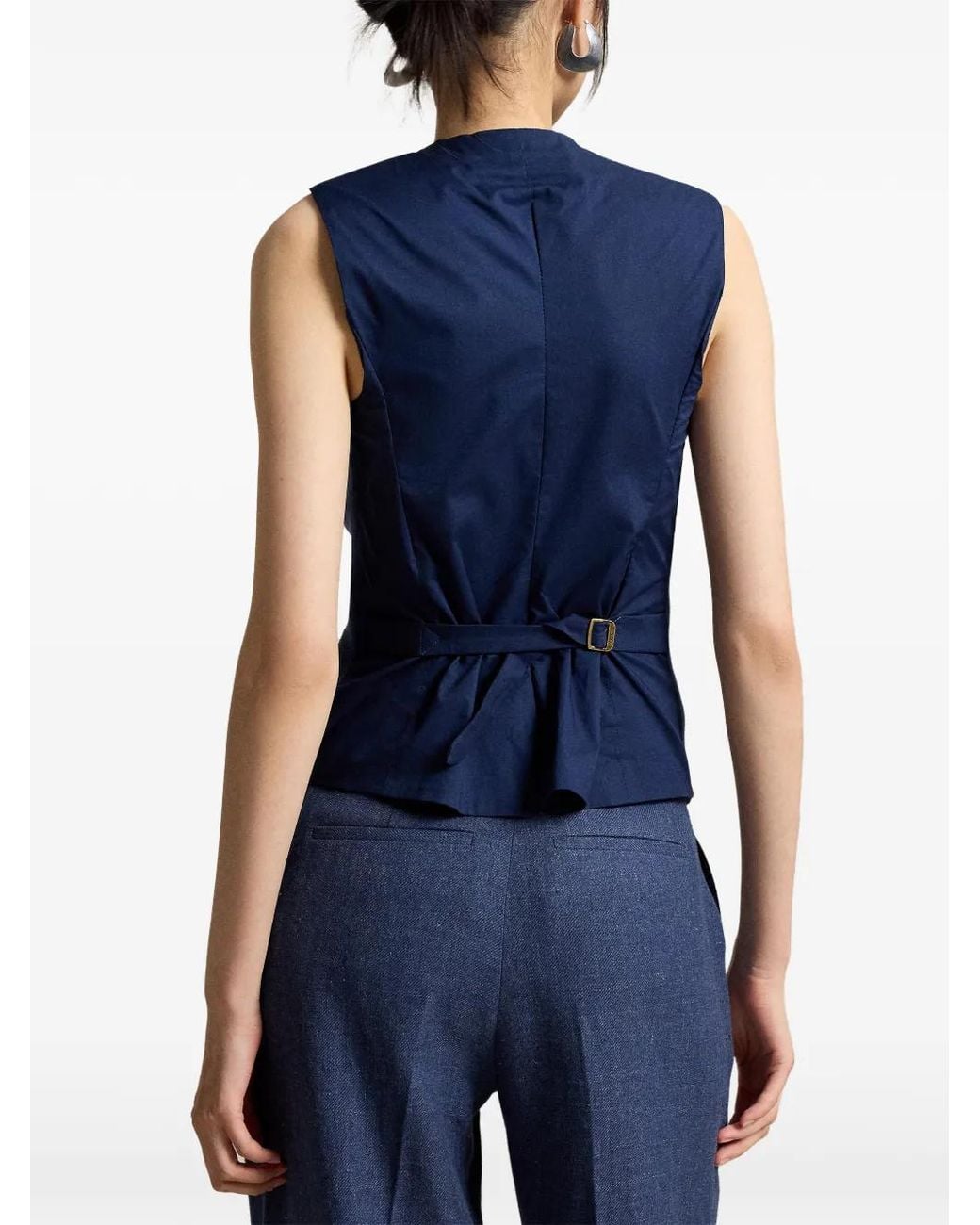 Chaleco Con Botones Polo Ralph Lauren de color Blue