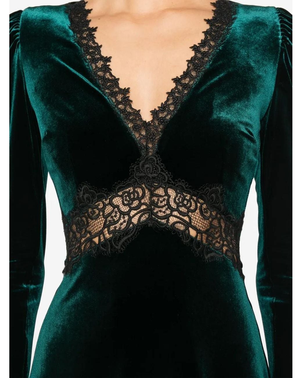 Nissa Black Logo-Plaque Maxi Dress