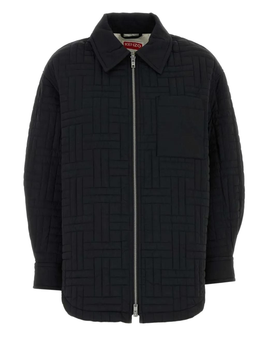 KENZO Black Quilted Long-Sleeves Jacket