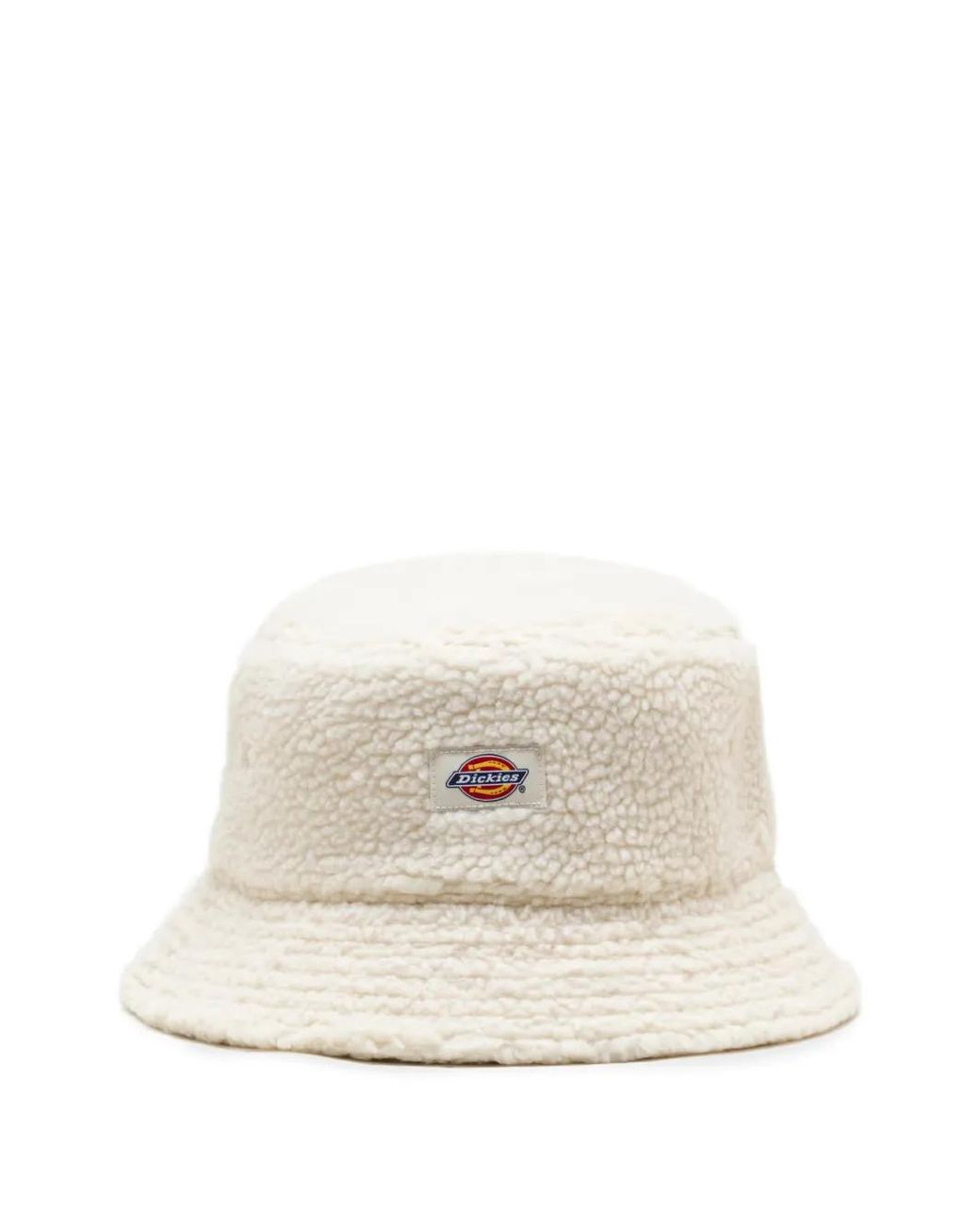 Dickies White Logo-Patch Bucket Hat for men