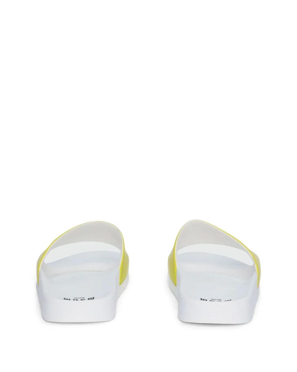 MSGM Yellow Embossed Slides