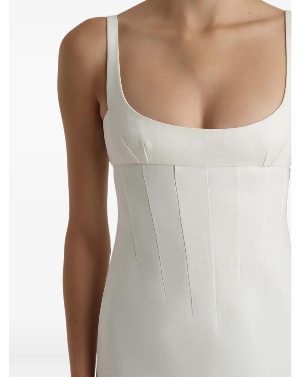 Khaite White Lotte Dress