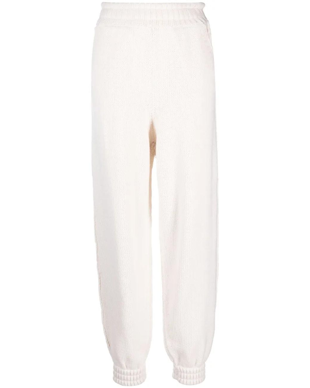 Barrie White Cashmere Knitted Trousers