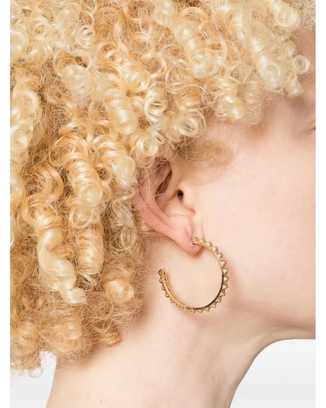 Pyremid Ring Eddie Borgo Pavé Pyramid Earrings in Metallic | Lyst
