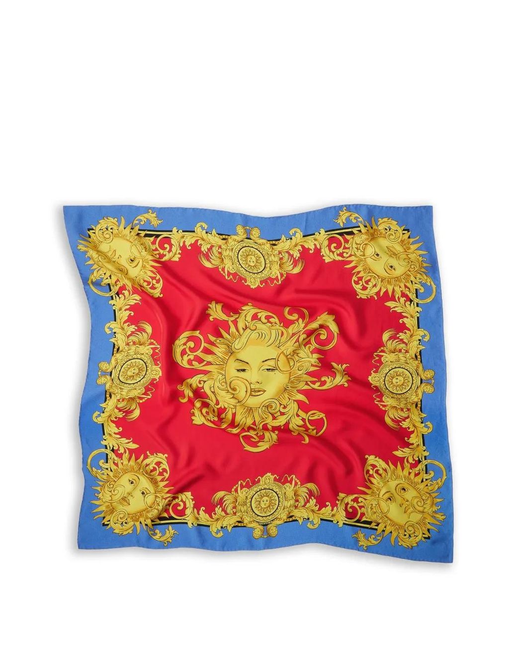 Versace Seidentwill-Schal Mit Print 90Cm in Red für Herren