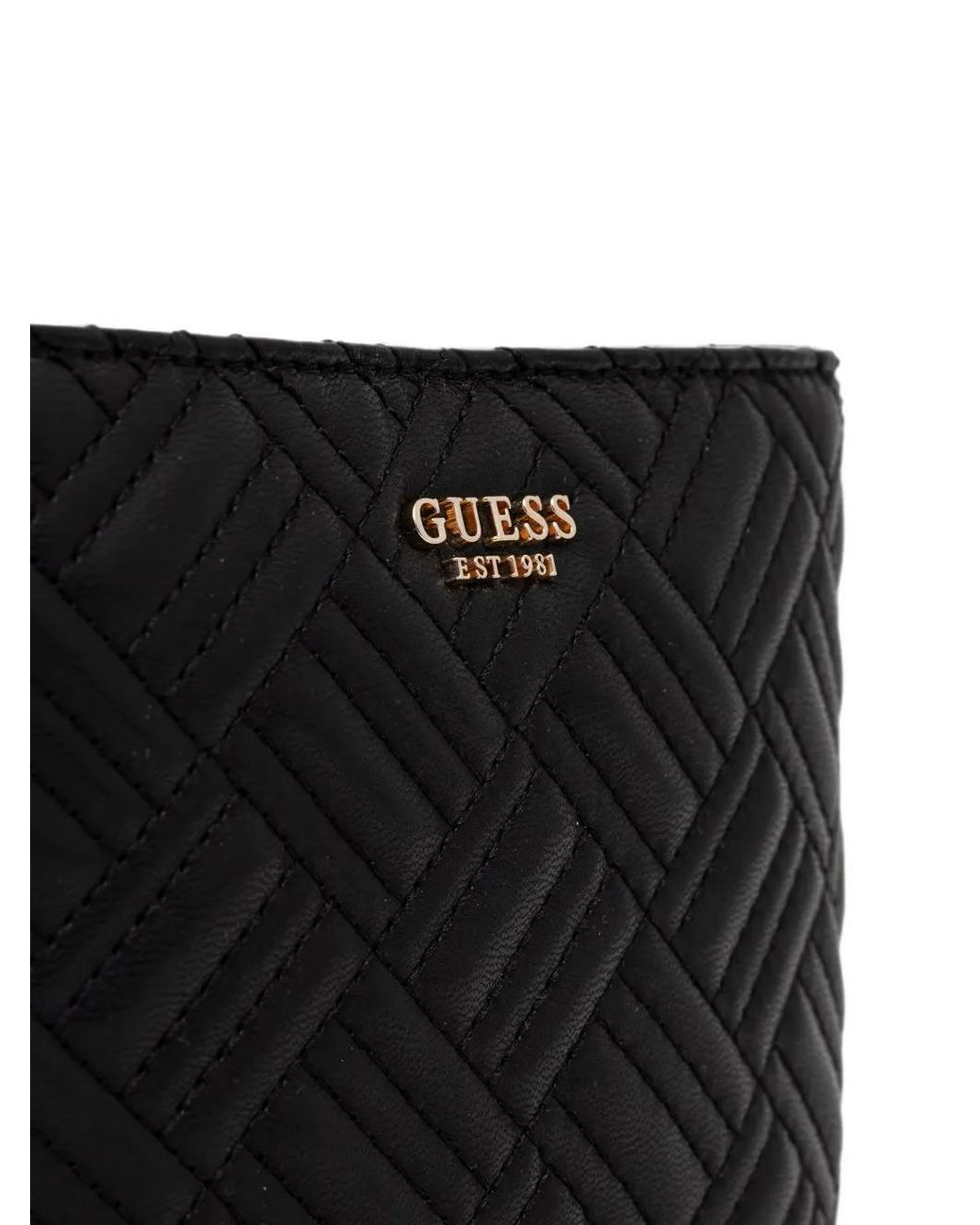 Guess Black Gesteppte Schultertasche