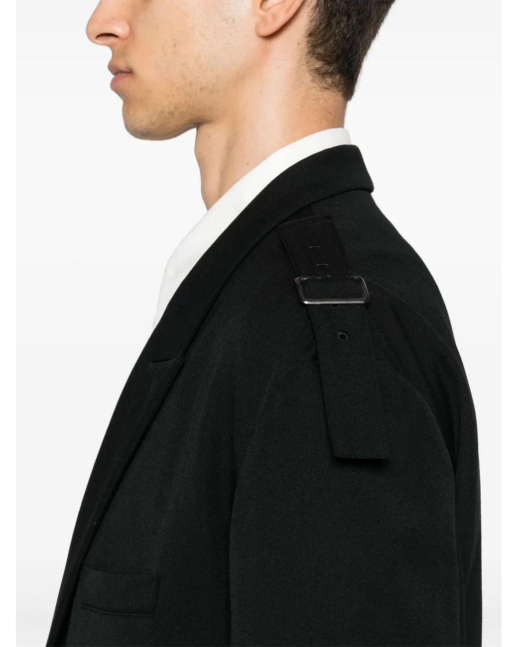 Yohji Yamamoto Black Wool Blazer for men