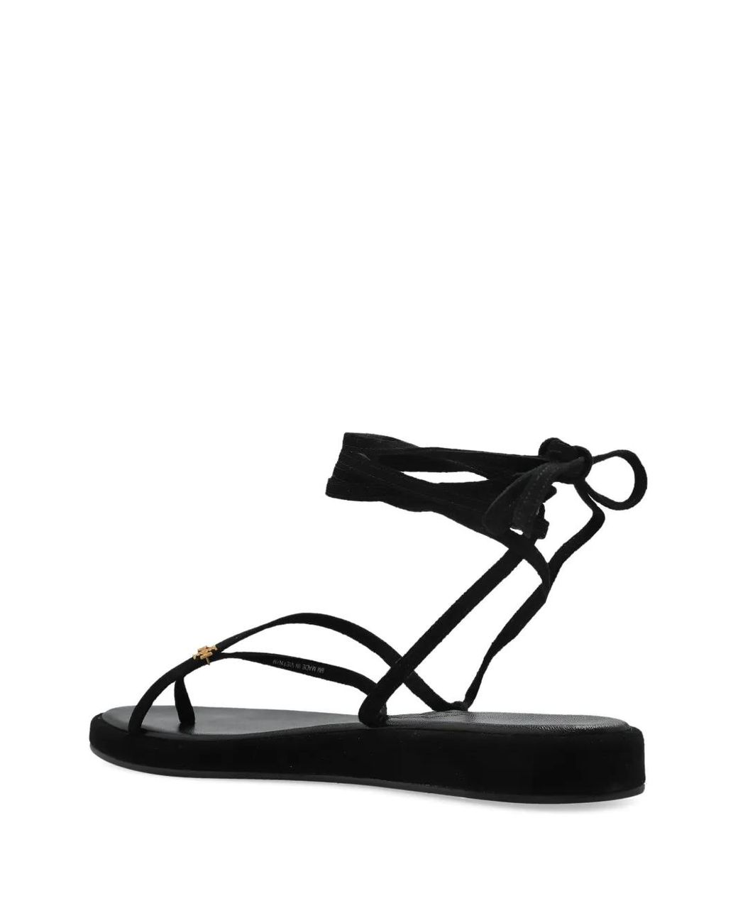 Tory Burch Black Gewickelte Capri Sandalen