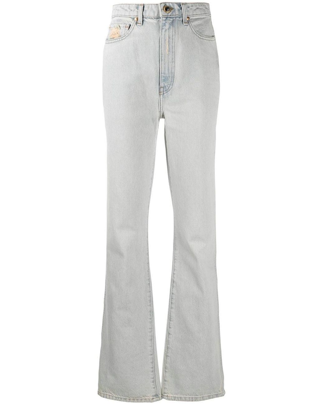 Khaite Denim Danielle High-rise Jeans in Blue - Lyst