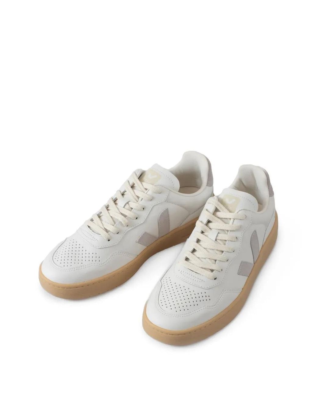 Veja White Leather Sneakers