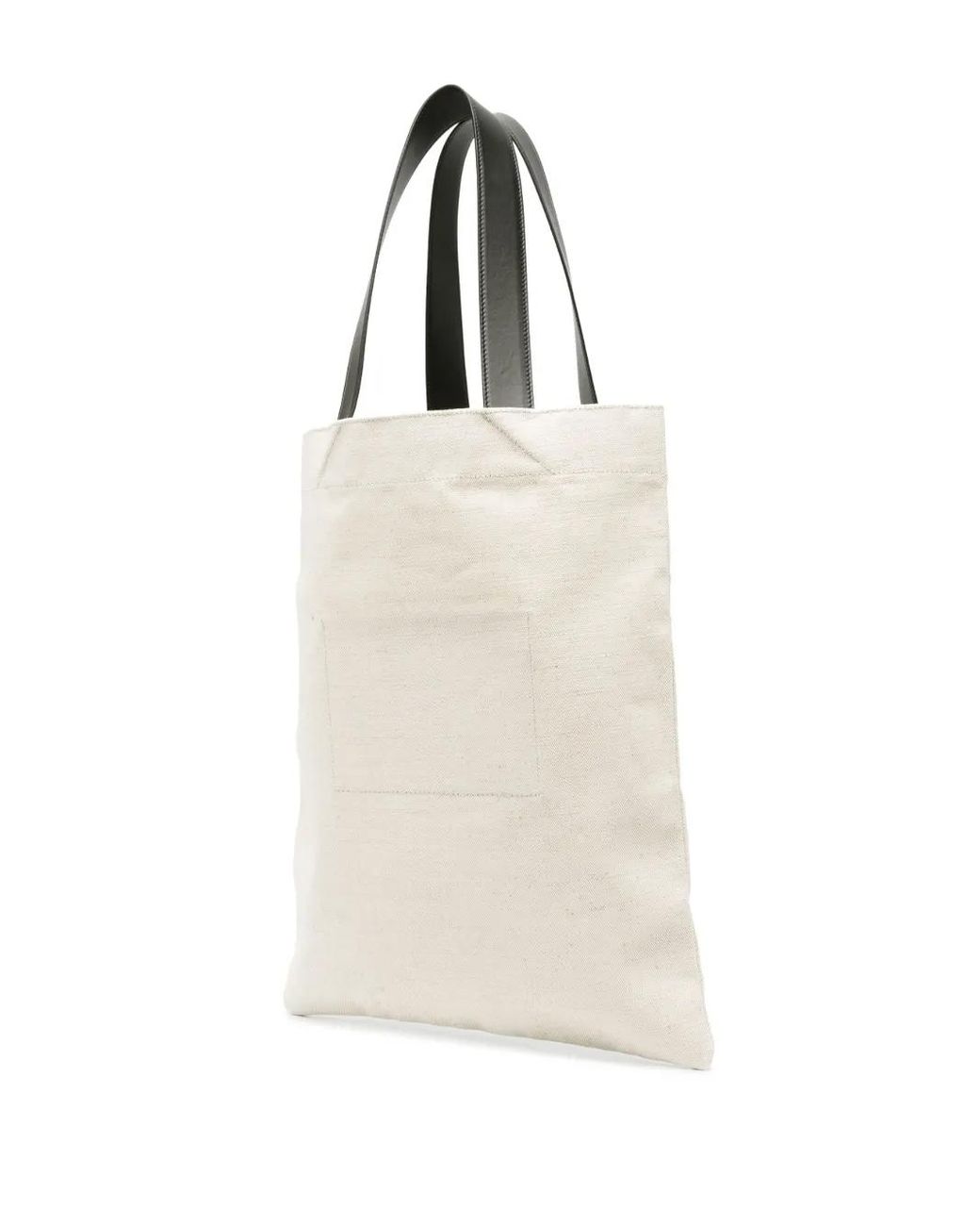 Jil Sander Natural Book Tote Linen Shopping Bag