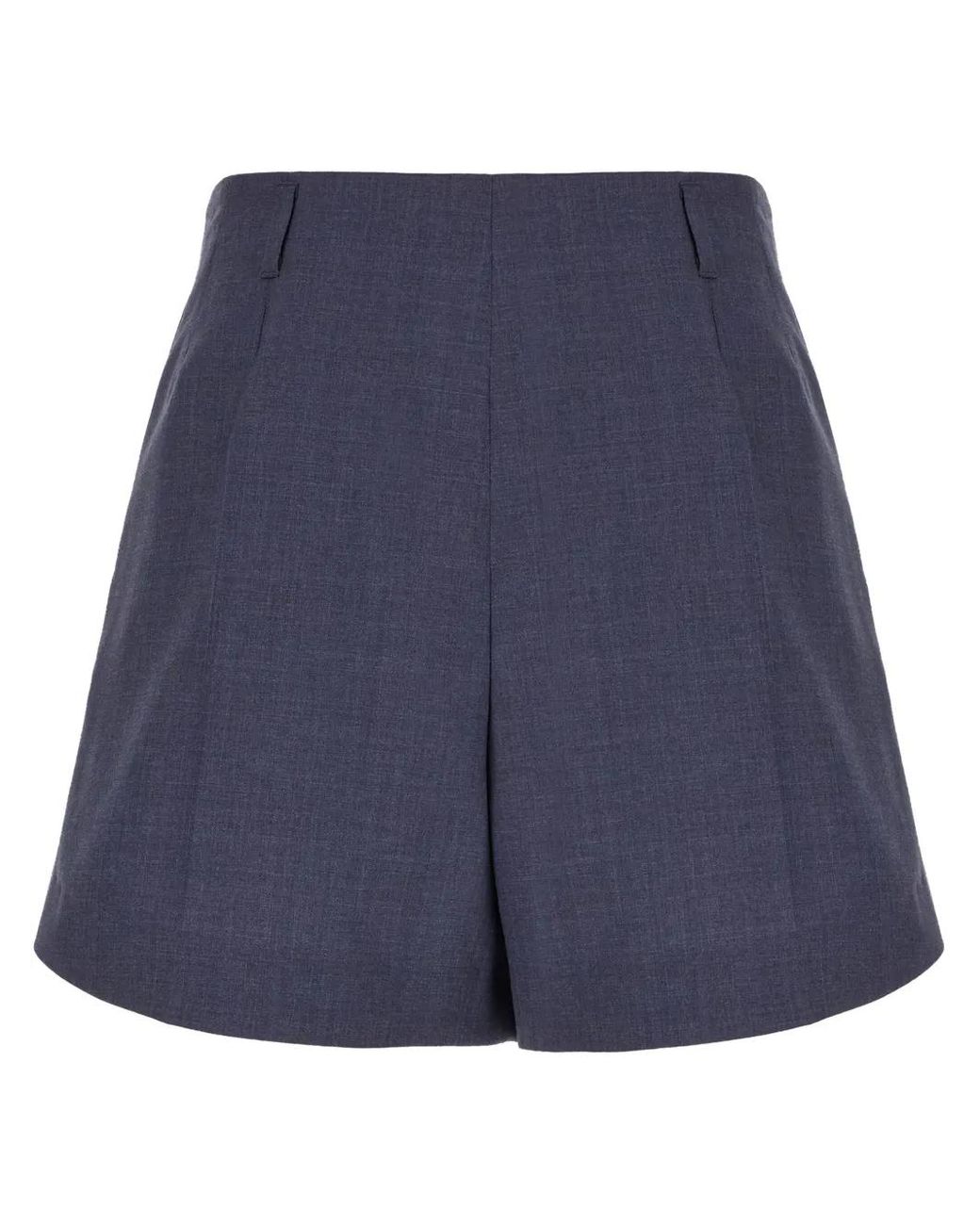 Pantalones Cortos De Talle Alto Givenchy de color Blue
