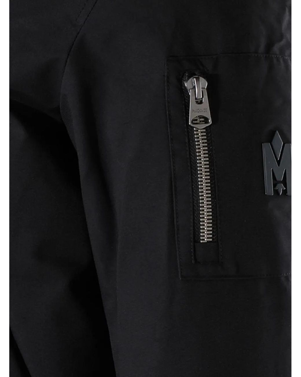 Mackage Blue Quilted Hooded Jacket for men