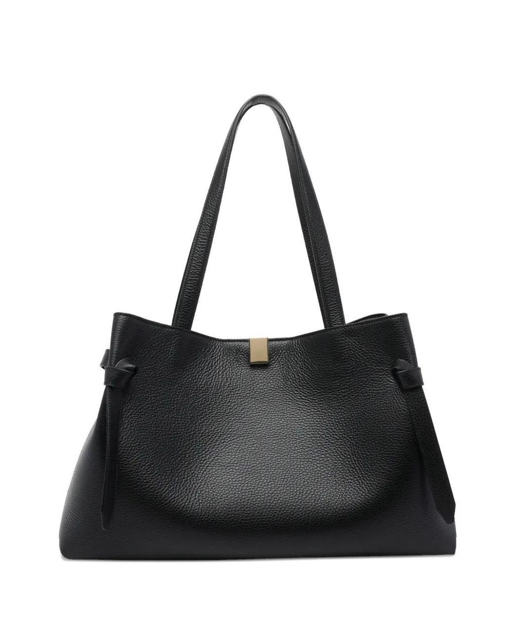 Yuzefi Black Gyoza Leather Shoulder Bag
