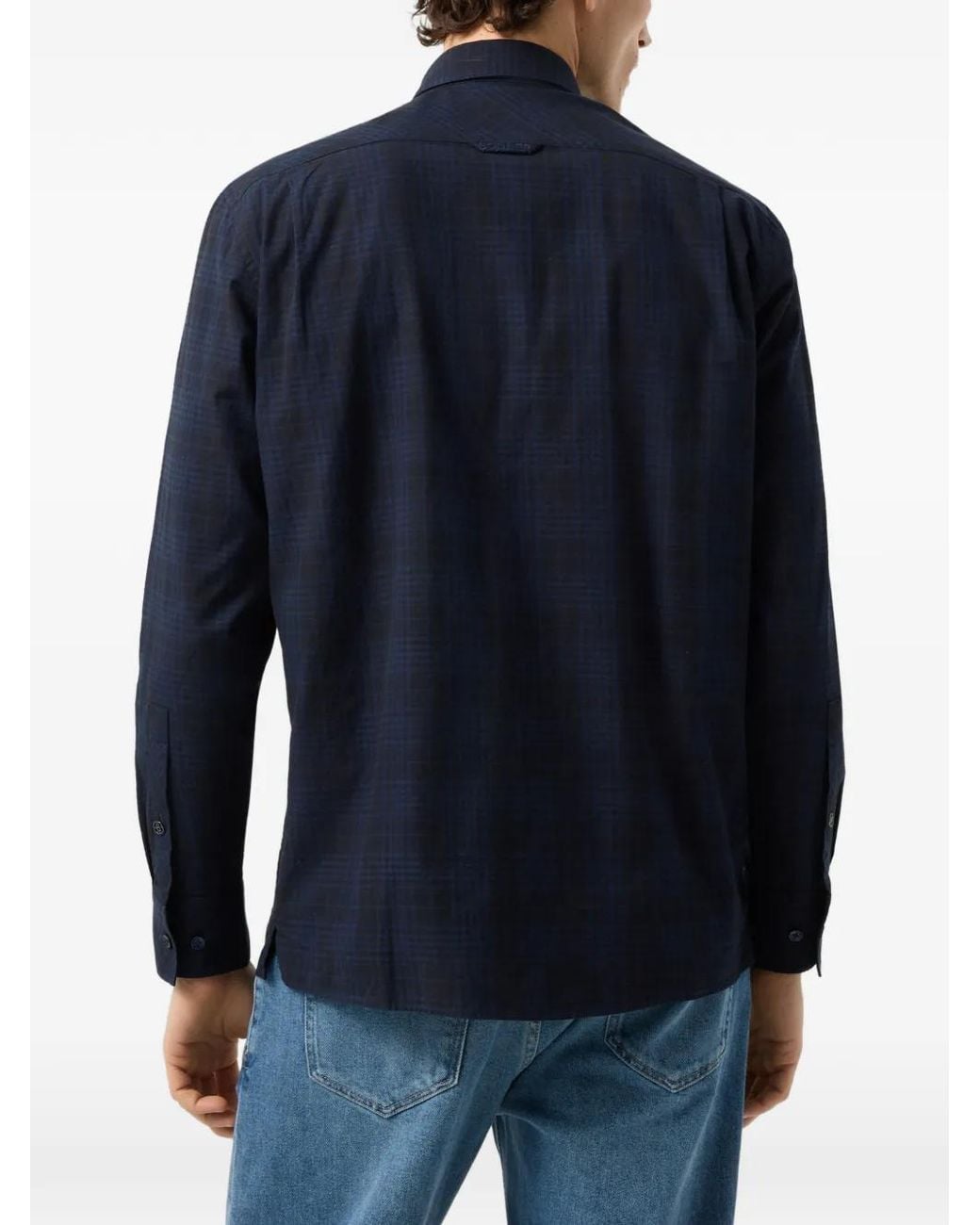 Bogner Blue Chemise Hardy À Carreaux for men