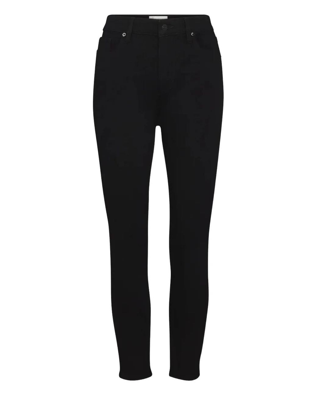 FRAME Black Buttoned Jeans