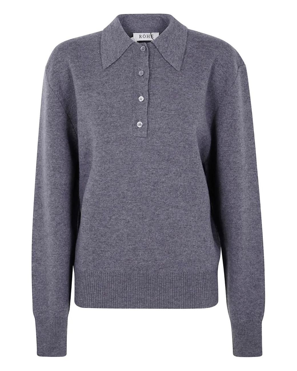 Rohe Blue Compact Polo Sweater