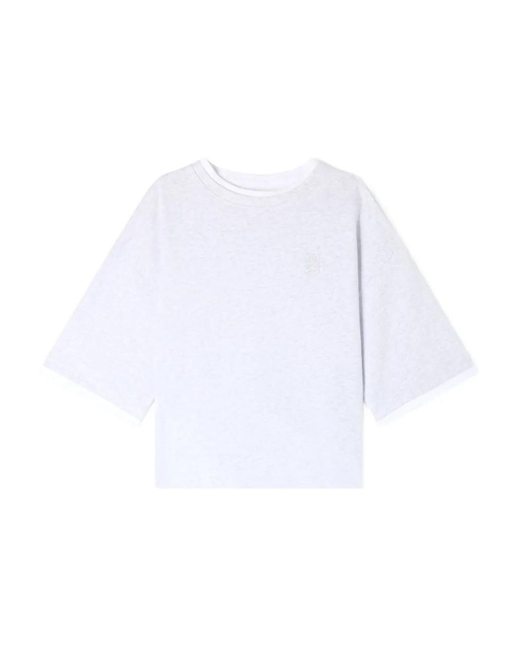 Sandro White Logo-Embroidered T-Shirt