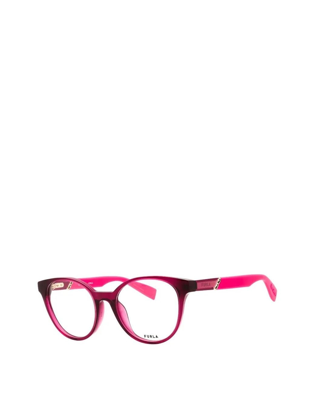 Furla Pink Round-Frame Glasses