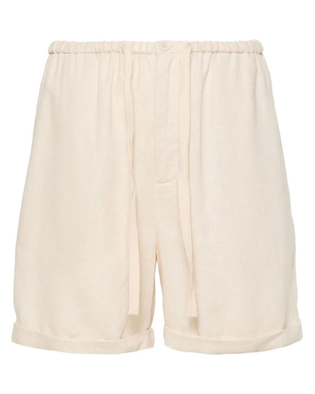 By Malene Birger Natural Josea Slub-Texture Shorts