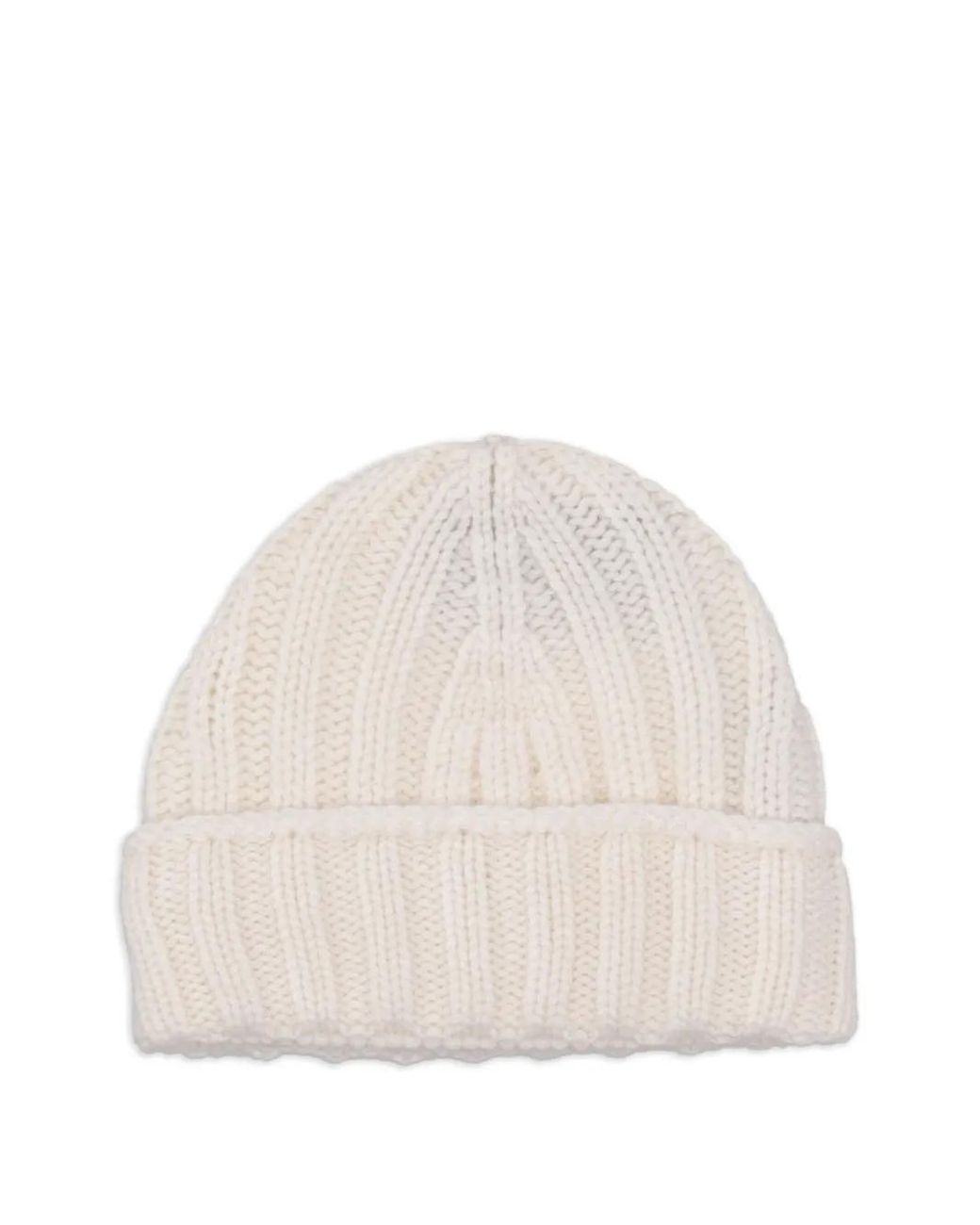 LA ROSE Natural Ribbed Beanie