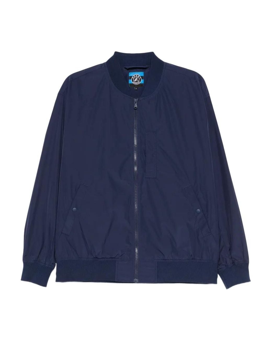 SPORT b. by agnès b. Blue Logo-Patched Jacket for men