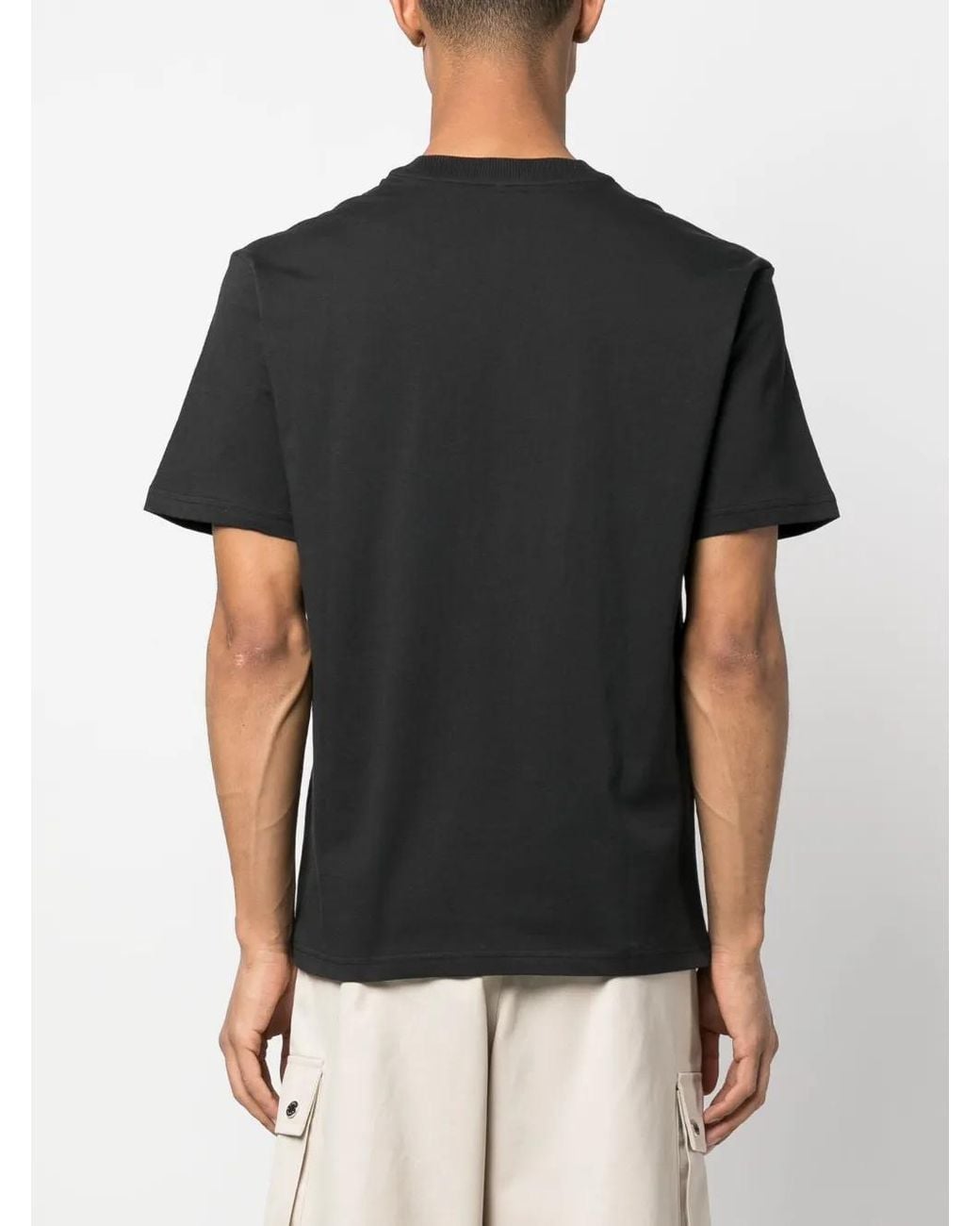 Sunnei Black Logo-Print Cotton T-Shirt