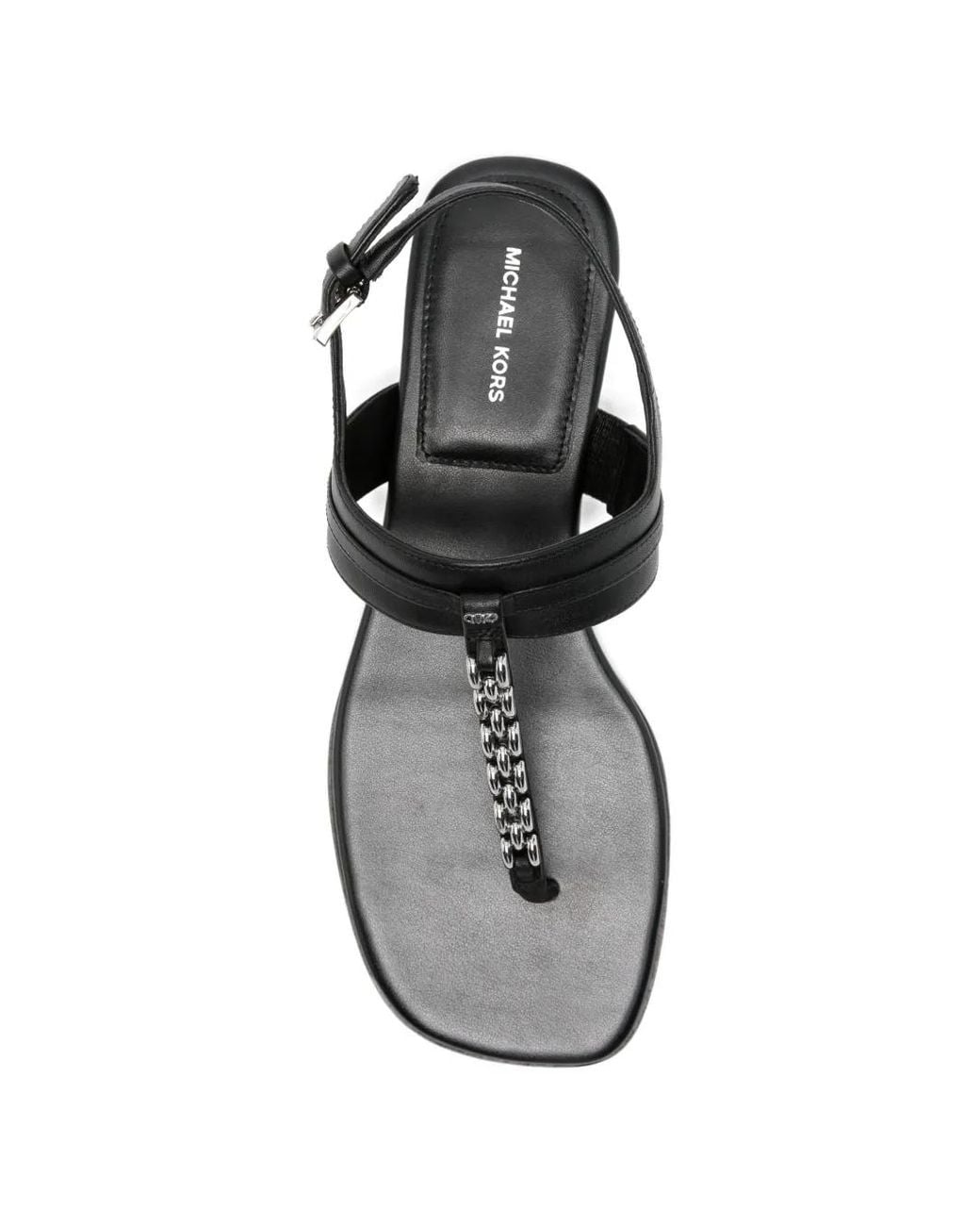 MICHAEL Michael Kors White Marcia Thong Sandal T. 010