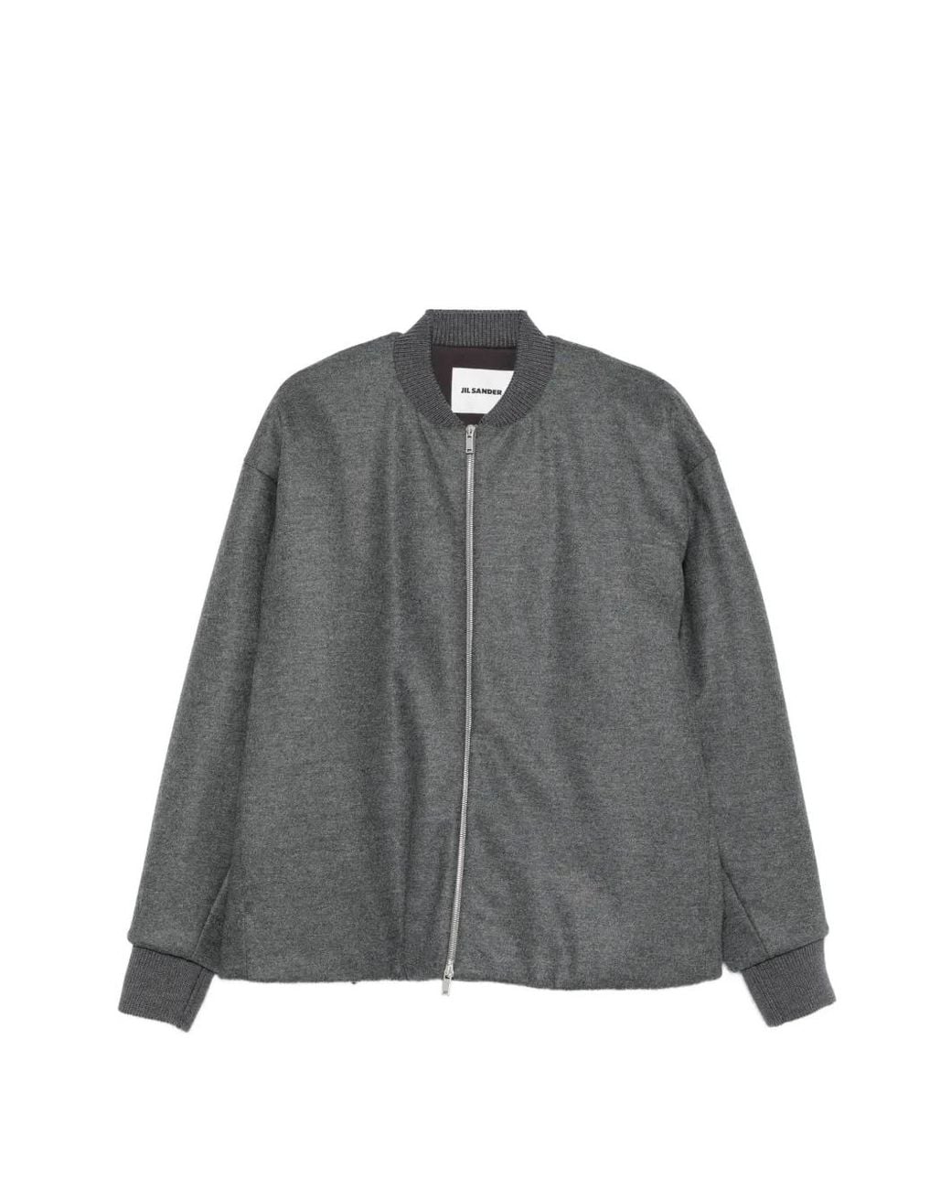 Jil Sander Gray Veste À Fermeture Zippée for men