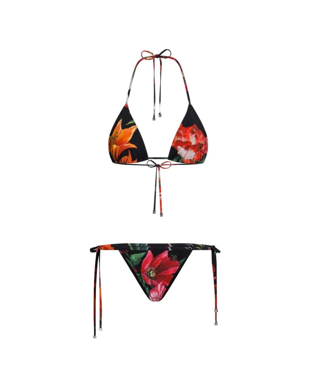 Dolce & Gabbana White Triang.Scorr.+Tanga
