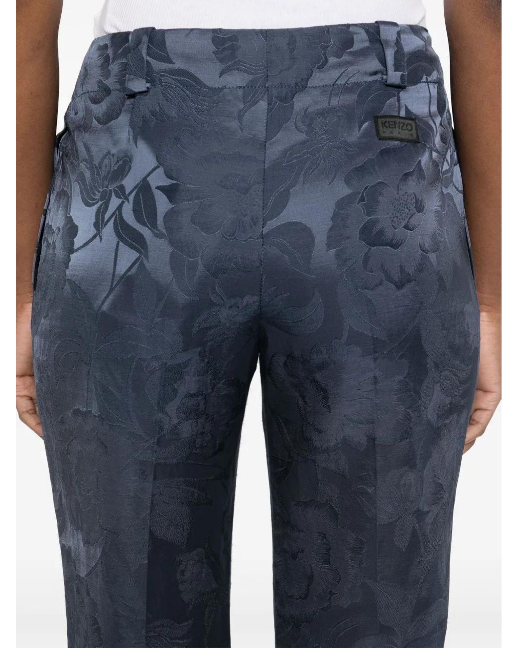 KENZO Blue Peonies Trousers