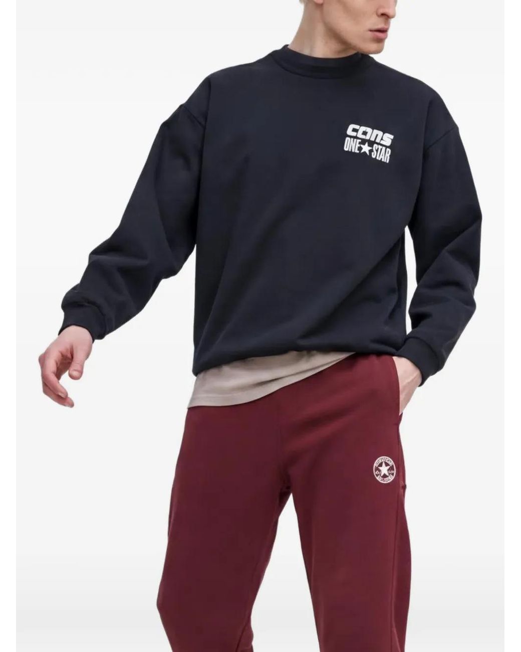 Converse Blue Logo-Detail Sweatshirt for men