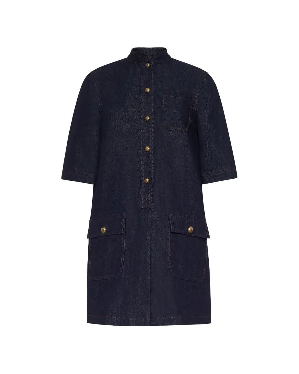 Adam Lippes Blue Lauder Denim Midi Dress