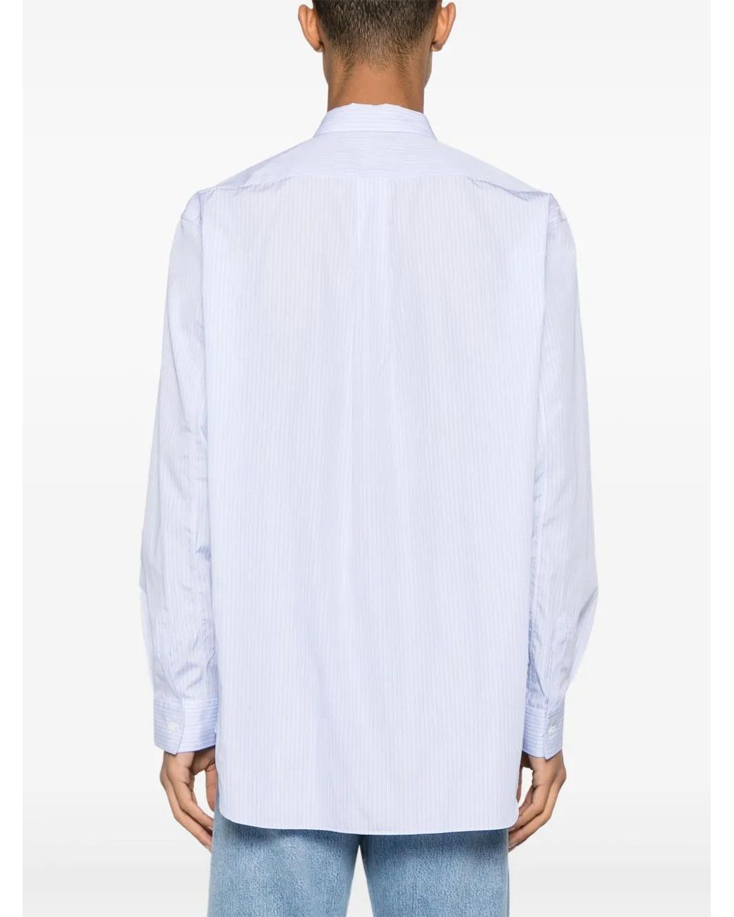 Comme des Garçons White Colour-Block Cotton Shirt for men