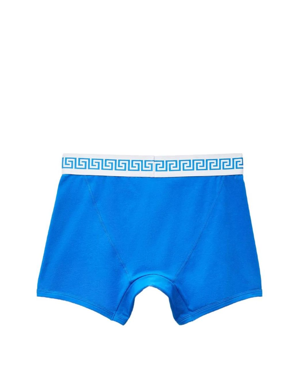 Versace Blue Cotton-Jersey Trunks for men