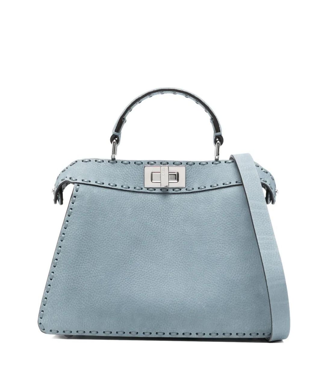 Fendi Blue Peekaboo Iseeu Small Bag