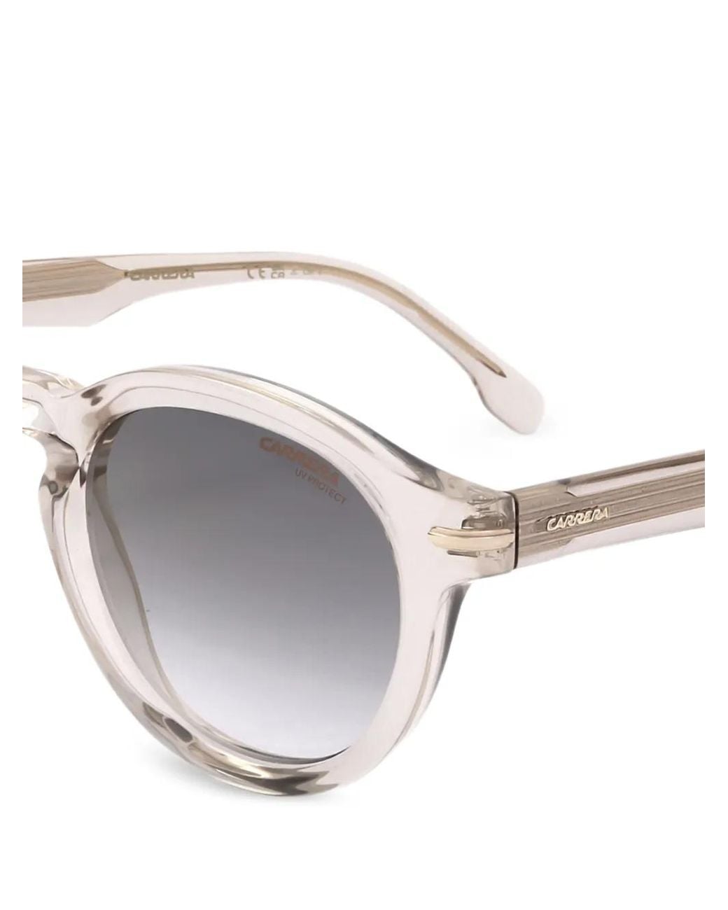 Carrera White Lunettes De Soleil À Monture Ronde