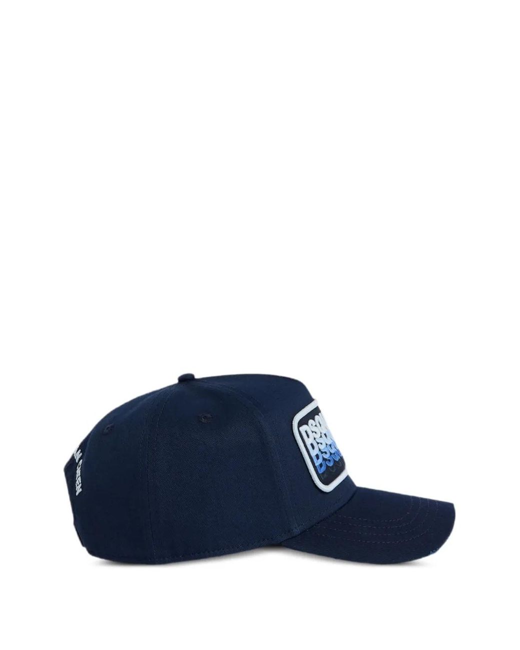 DSquared² Blue Logo Patch Baseball Cap for men