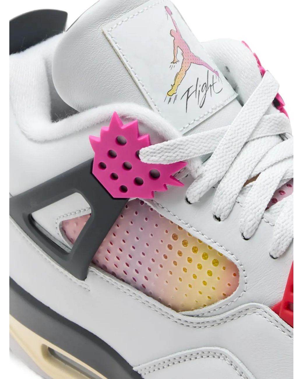 Nike White Air 4 Retro Lace-Up Sneakers